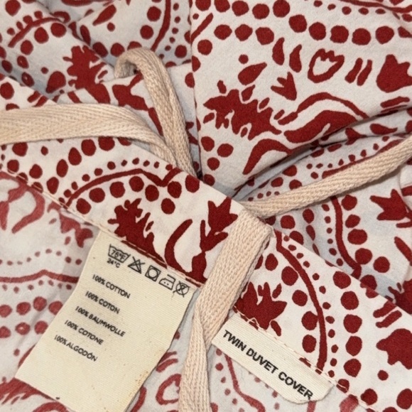 Anthropology Meguro Boho Cotton Slub dorm Twin Duvet cover sold out @ $370 - Picture 10 of 15